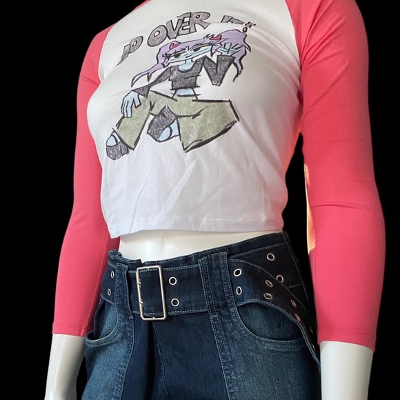 Delia’s by DollsKill | NWT’s cyber Y2K grunge punk skater baby T shirt - Picture 3 of 5